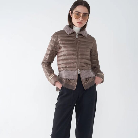 Sosken Bev Down Puffer Jacket Grey Small - Picture 4 of 11